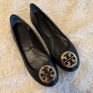 Tory Burch Black Reva Ballet Flats